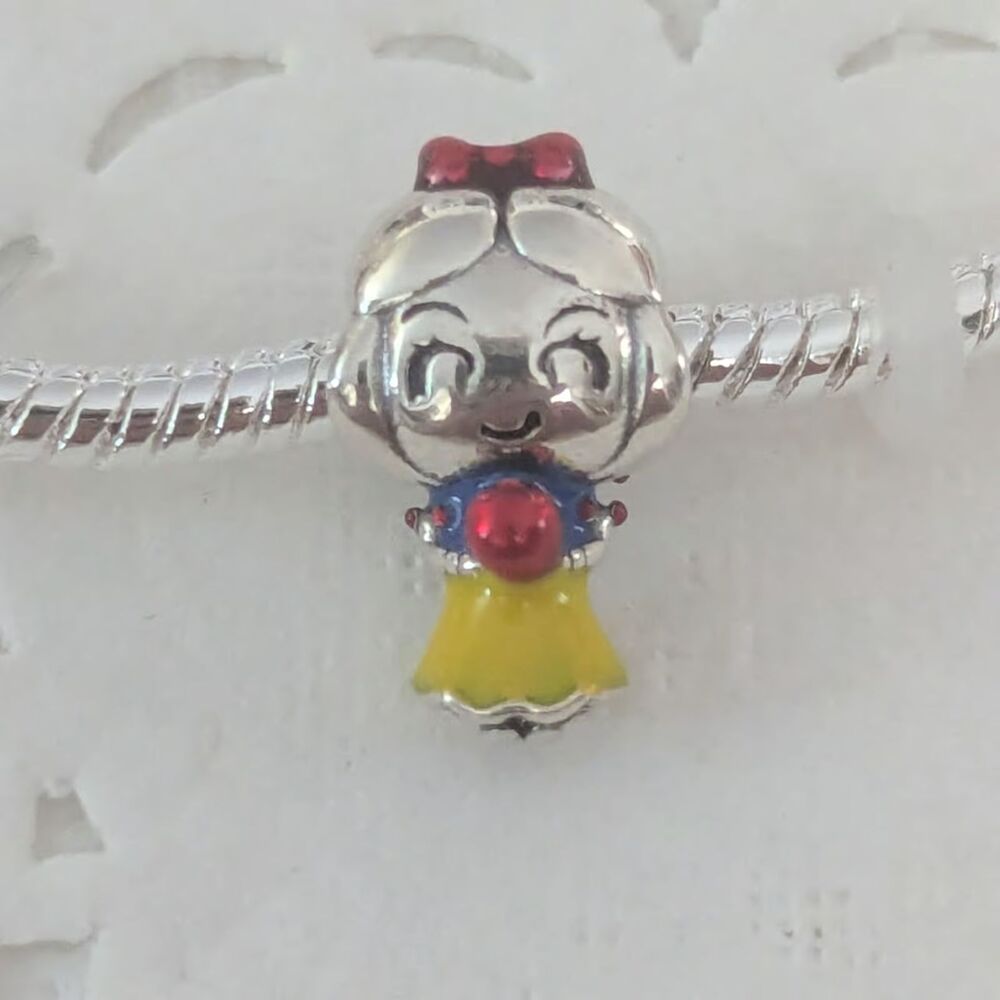 NWOT Snow White Dress Disney x Pandora FIT Silver Charm - Picture 5 of 13